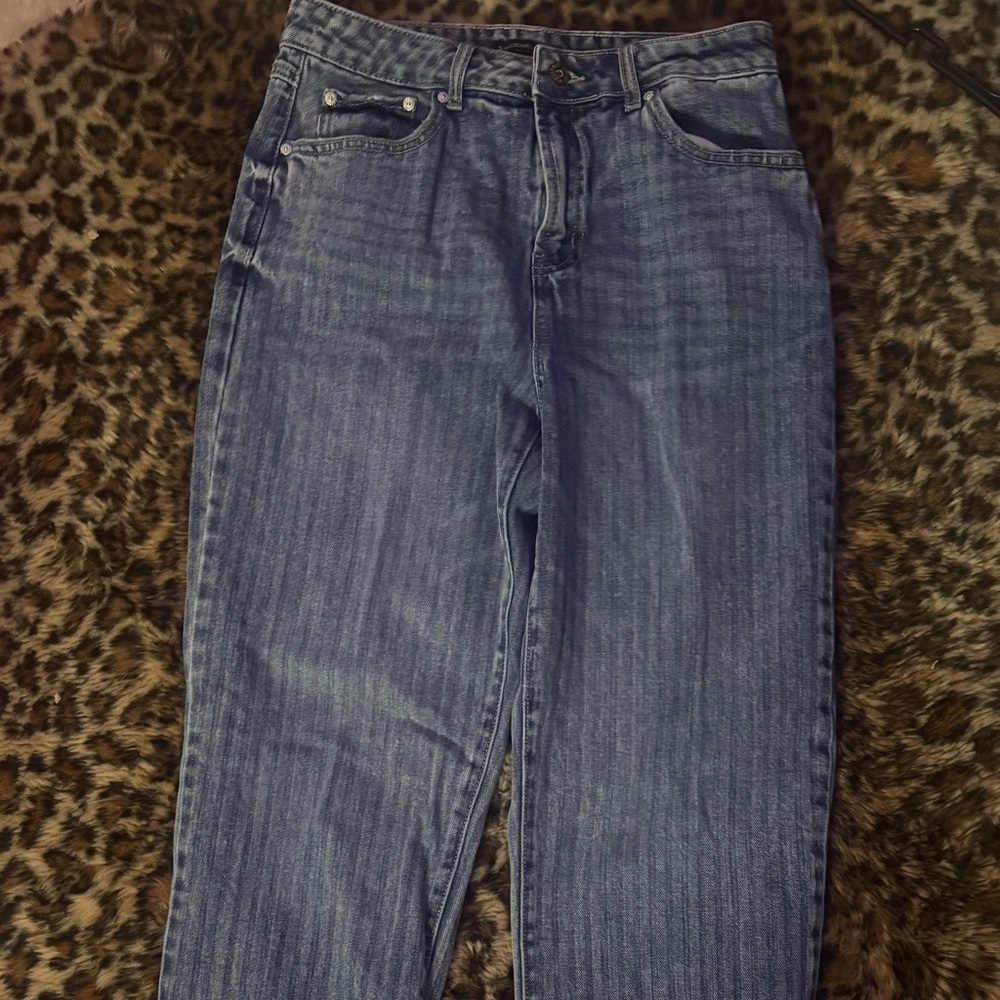 Sincerely Jules Dark Blue Straight Leg Jeans